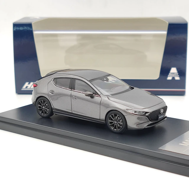 Hi-Story 1/43 For MAZDA 3 MAZDA3 Fastback 2019 Grey HS258TI Diecast Model  Car Limited Collection Auto Toys Gift