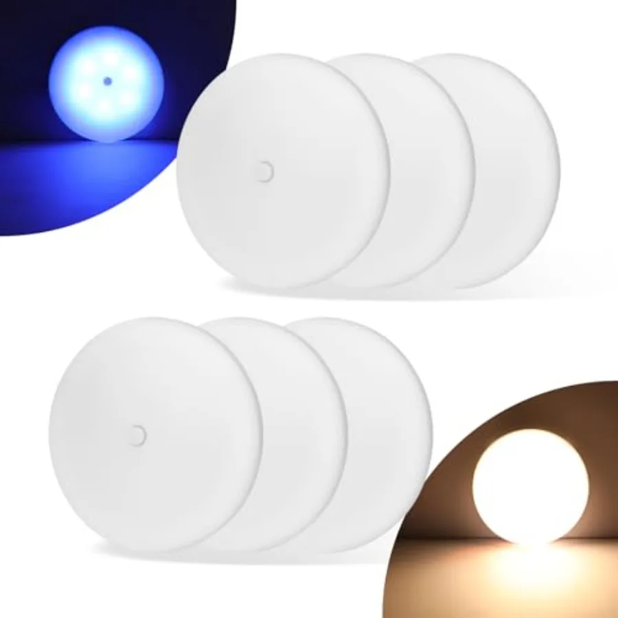 

RV Puck Light 5Inch, Dimmable RV Light Fixture 12V, Camper Interior Light with Inbuilt Dimmer Switch, RV Ceiling Light for Boat