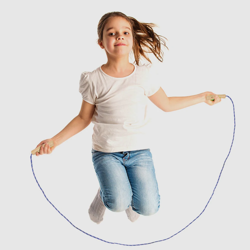 

6Pcs Wooden Jump Rope Adjustable Length Fitness Hopping Rope Endurance Training Sports Equipment Physical Education Equipment