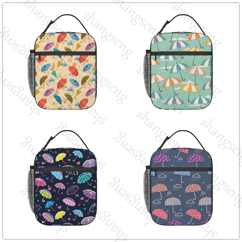 

Cartoon pattern of umbrella Lunch Bag insulated bag,student thickened waterproof Bento Bag Outdoor Travel Ice Pack, Picnic Bag