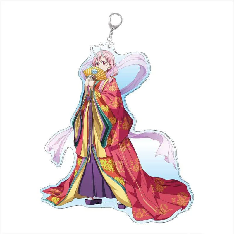 Anime Fans Gifts That Time I Got Reincarnated as a Slime HD Figures Charm Acrylic Keychain pendant Ornament Collection About 6cm