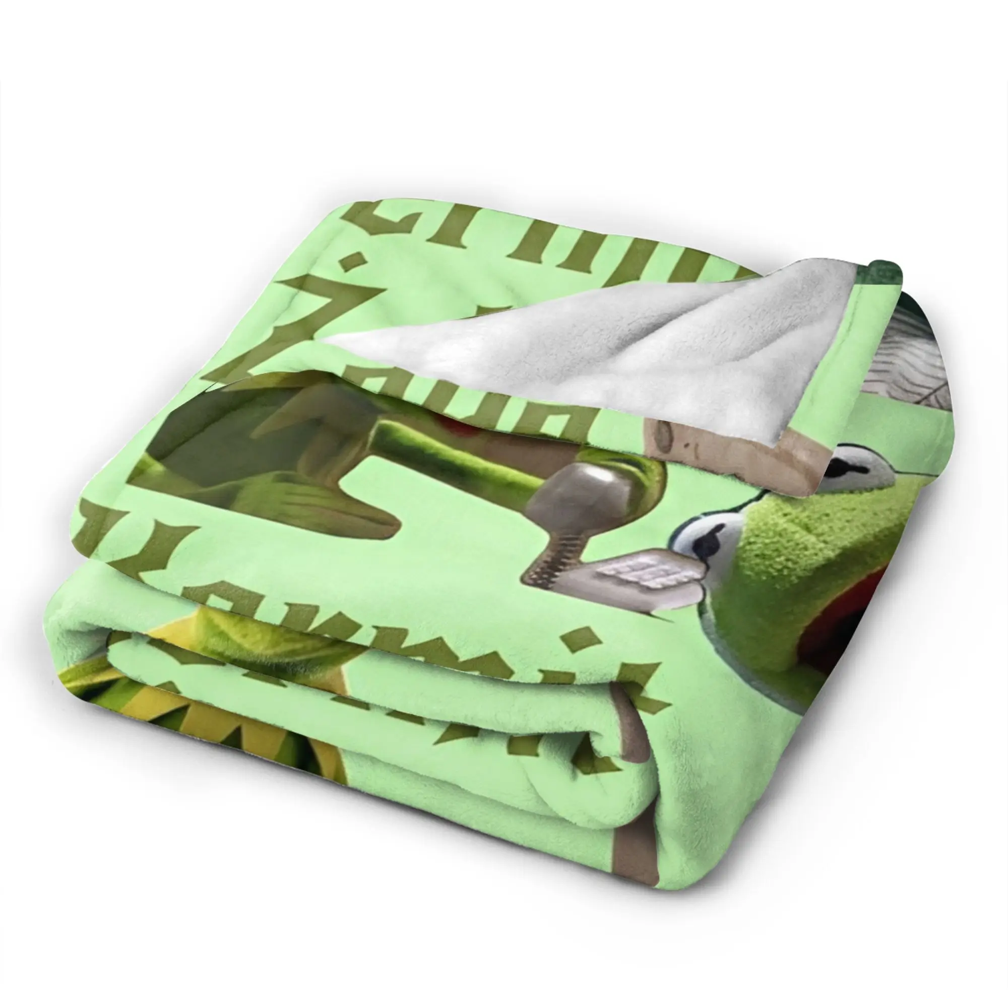 كيرميت بطانية الضفدع الصوف مضحك الدافئة رمي البطانيات للمنزل الشتاء، #5