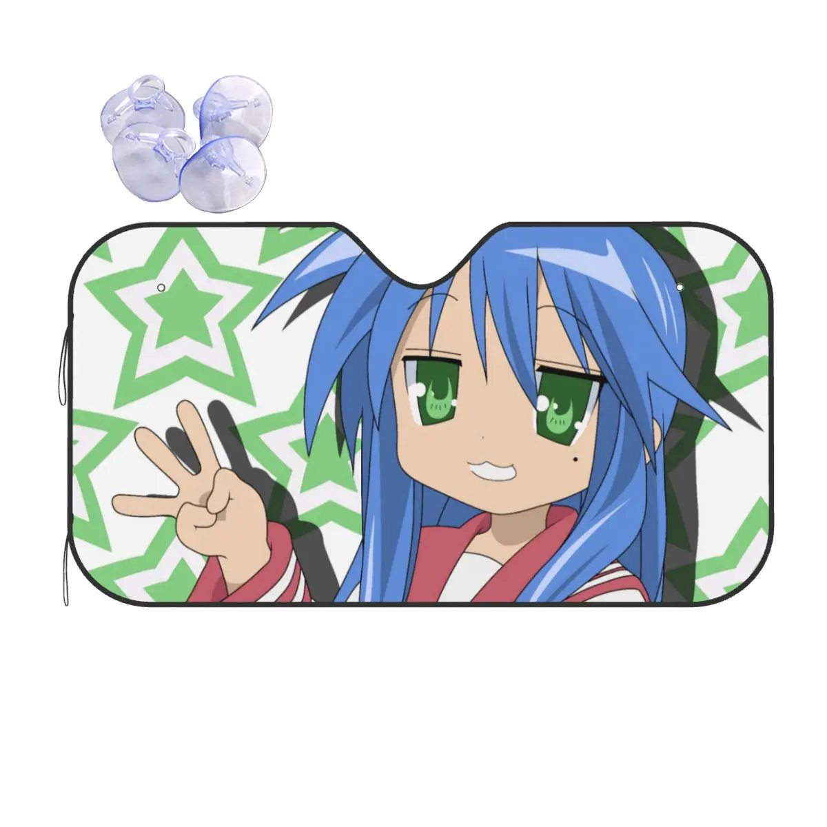 

Lucky Star солнцезащитный козырек на лобовое стекло Izumi Konata аниме забавный козырек на переднее окно автомобиля 76x140 см солнцезащитный козырек автомобильный Стайлинг