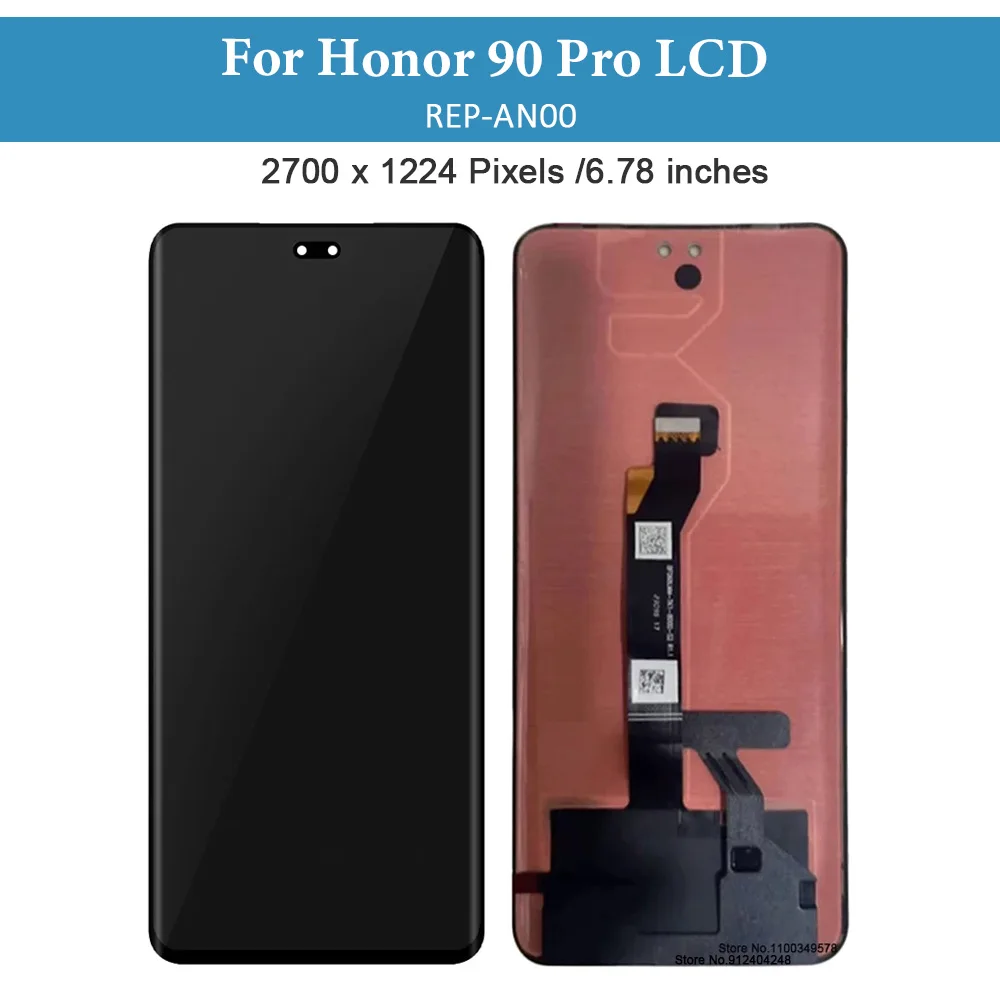 Imagem -02 - Montagem do Digitador da Tela Sensível ao Toque Amoled Substituição do Display Lcd 678 Apto para Huawei Honor 90 Pro Rep-an00 Original