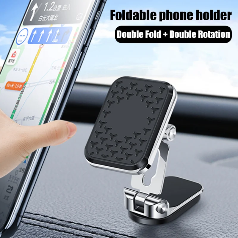 Car Phone Holder Strong Magnetic Universal Phone Mount for iPhone X XR Samsung in Car Free Rotate Mobile Cell Phone Holder Stand