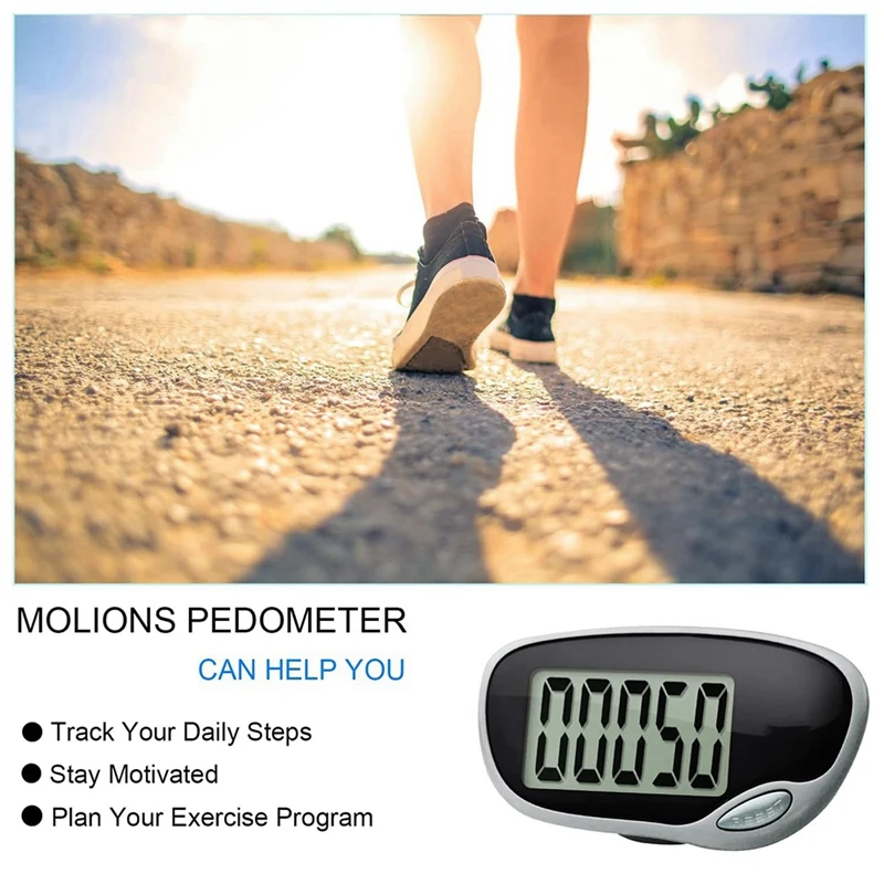 Pedometer For Walking Accurate Pedometer Pedometer Counter With Big Display And Belt Clip For Men Women Kids And Elders