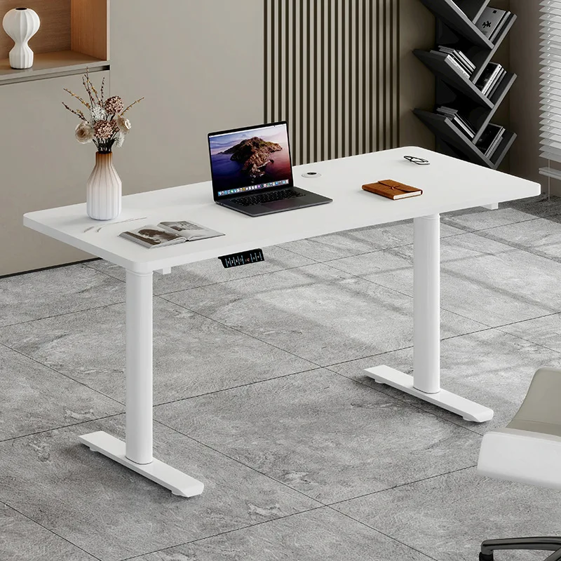 Oval table leg bracket electric lifting dual motor intelligent computer table e-sports home office desk lifting