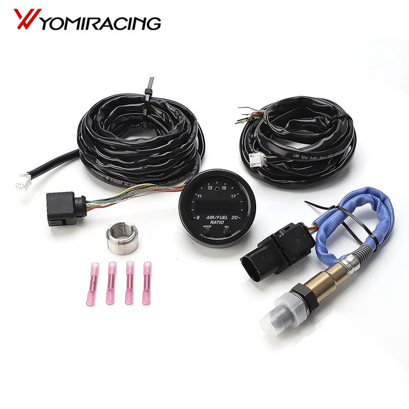 

YOMI Automotive Air-Fuel Ratio AFR Gauge Kit - EM 30-0300X Series Wideband with LSU 4.9 0258017025 Oxygen Sensor