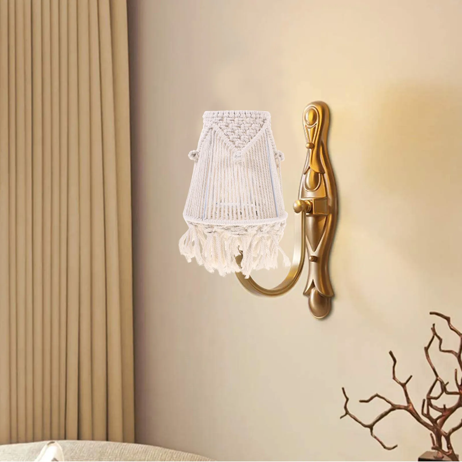 

Богемный тканевый абажур для настольных ламп, декоративный чехол для светильников для дома и отеля