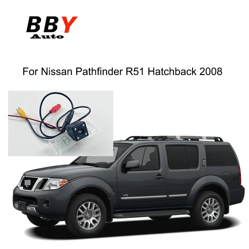 

HD камера заднего вида для Nissan Pathfinder R51 Hatchback 2008 ~ 2015 CCD ночного видения Автомобильная резервная камера номерного знака