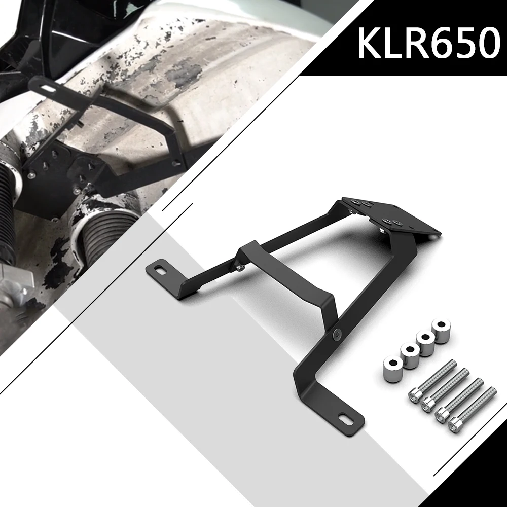 

For KAWASAKI KLR650 2008-2024 2023 2022 2021 2020 2019 2018 KLR 650 Motorcycle Front Fender Auxiliary Light Mount Light Bracket