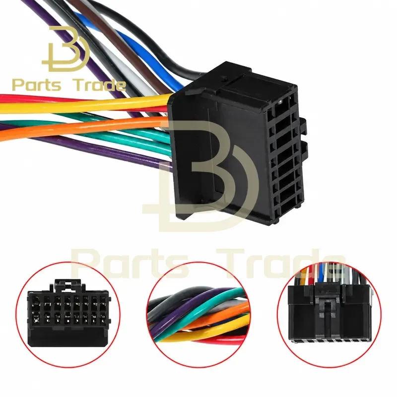 16 Pin Radio Harness Plug for Pioneer CD DVD Stereo Power Cord Speaker Cable Aftermarket