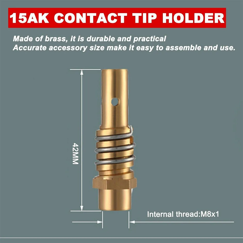 

Tip Holder MIG Welding Nozzle Protective Nozzle Conductive Consumables MB15 15AK For Mitech Chiry For UNT Krpton