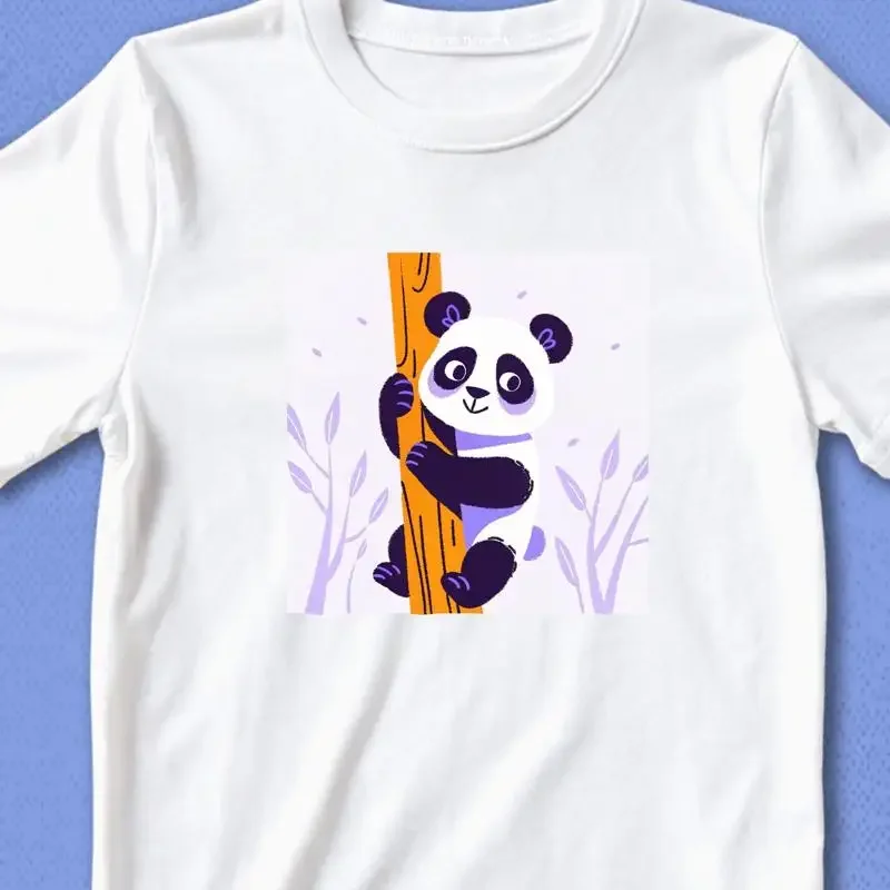 Panda T Shirt Nature Lover Wildlife Animal Hugger Top Bamboo Forest Apparel Earth Day Eco Friendly