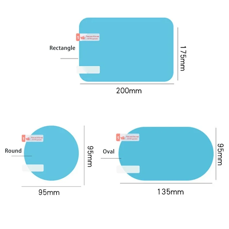 

Car Rainproof Film Anti Fog Car Sticker Car Mirror Window Clear Film Rain Proof Waterproof Film Auto Sticker Accessories