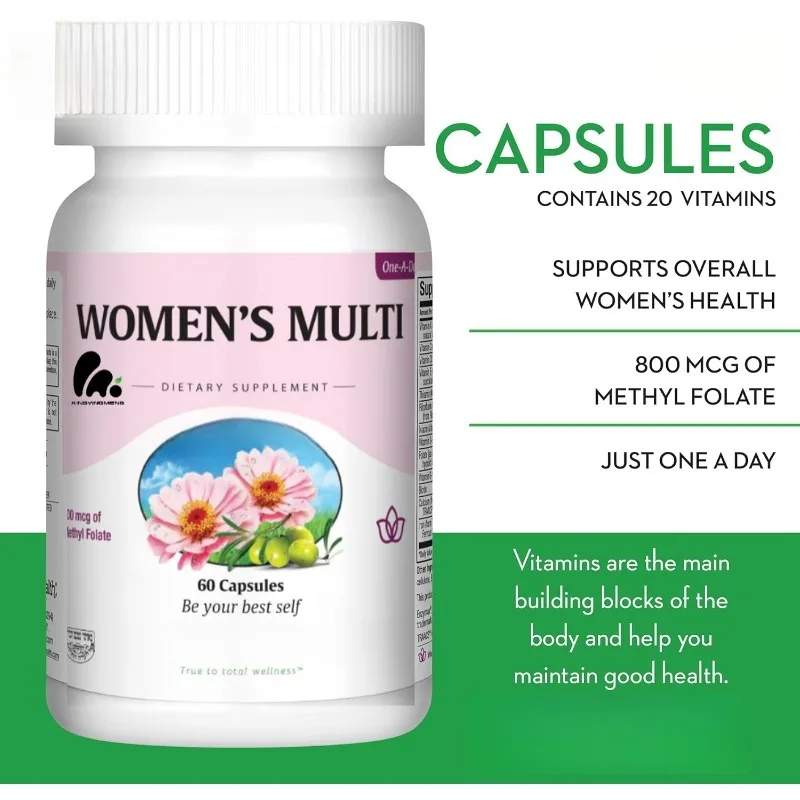 

Женские ежедневные капсулы с несколькими витаминами и биотином, витамин А B、C、D、E、 Кальций, цинк, лютень, магний, фолиевая кислота и т. д. Здоровье кишки