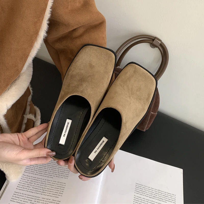 Summer Slippers Women Flats Luxury Outdoor Beach Flip Flops Female Sandals Trend Brand Design Slides Shoes Woman 2023 Sheepskin