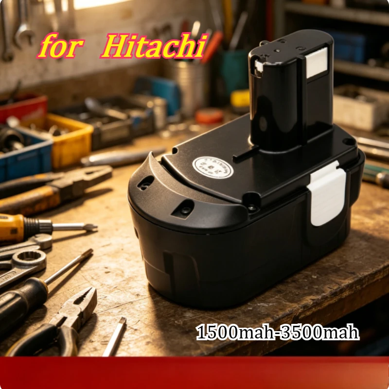 3500mAh Suitable for Hitachi 18V Electric Tool Wrench Horse Knife Saw Charging Impact Electric Rotary Hand Drill Lithium Battery