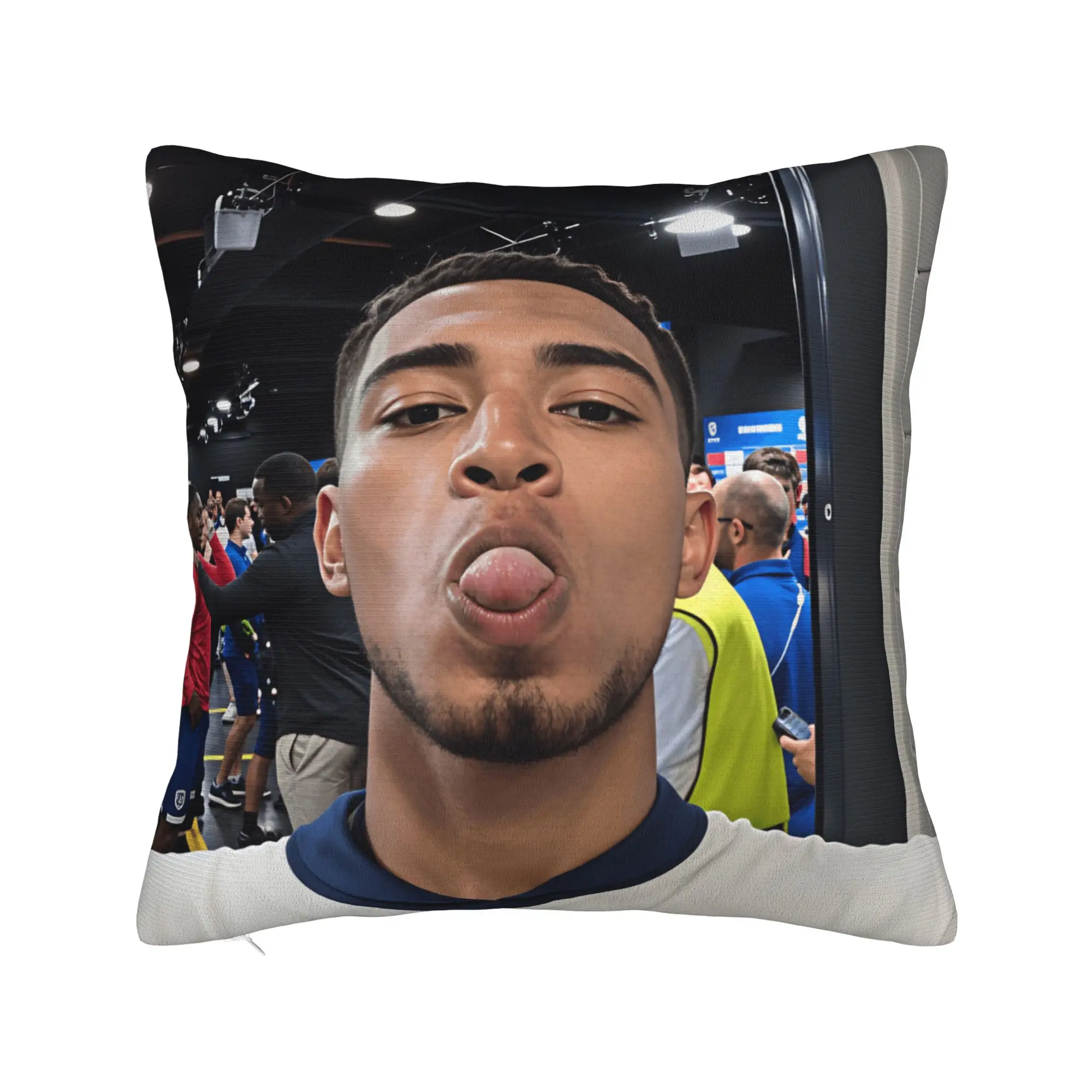 Pillow Cover Football J-Jude B-Bellinghams  Funny Pillow Case For Chair Sofa Home Decor Pillowcases