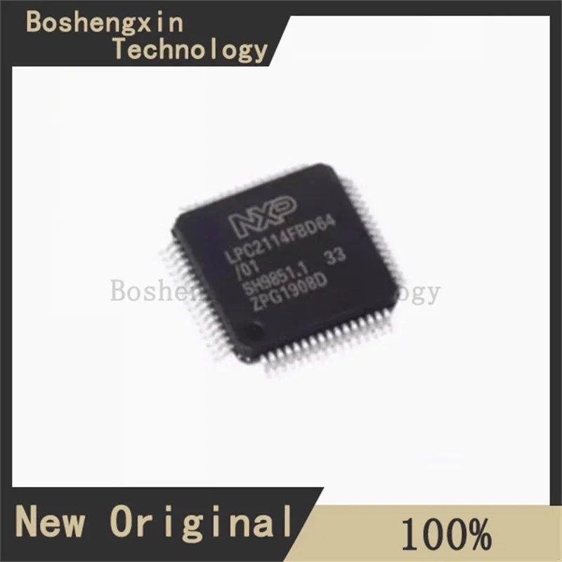 1 قطعة LPC2114FBD64 المعبأة LQFP-64 جزءا لا يتجزأ من رقاقة متحكم LPC2114FBD64