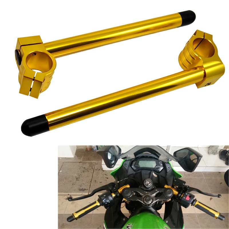 41MM Motorcycle Clip on Ons Handlebar Riser Fork Tube For YAMAHA R25 R3 FZR750 FZR1000 FZR 750 1000 YZF600 For BMW Strada