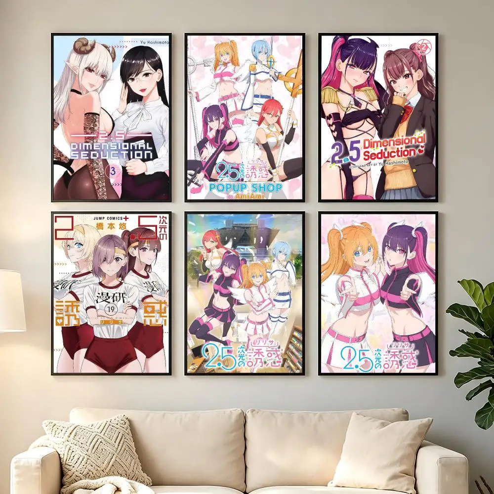 anime 2.5 Dimensional Seduction Poster Poster HD Printing Comfortable and Fresh Style Wall Art Home Decor Living Room Cafe Gift