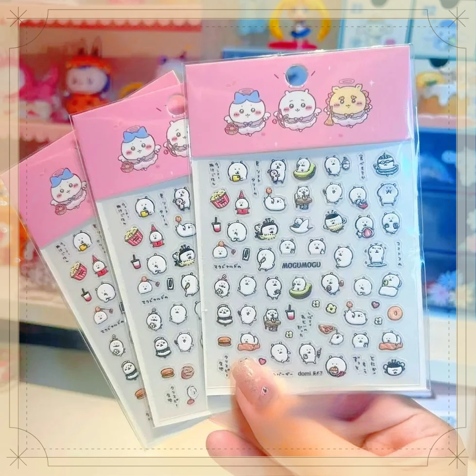 Popular Nail Stickers 3D Embossed  Cute Little Bear Nail Stickers  or Stick on The  Phone
