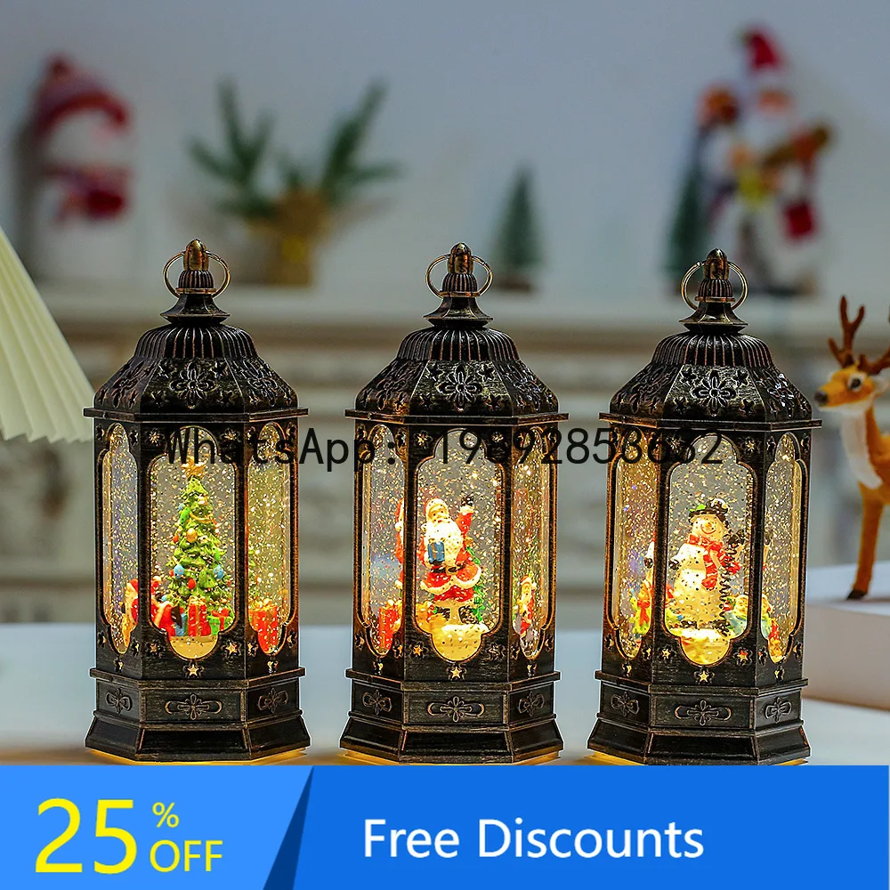 

CZ Christmas Decorations Rotating Glowing Music Wind Ornaments European Style Creative Ornaments