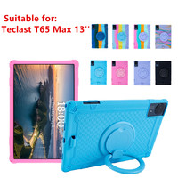 Soft Silicone Stand Case For Teclast T65 Max 13inch 360 Rotating Tablet Cover Kids Safe Protective Funda T65Max 13''