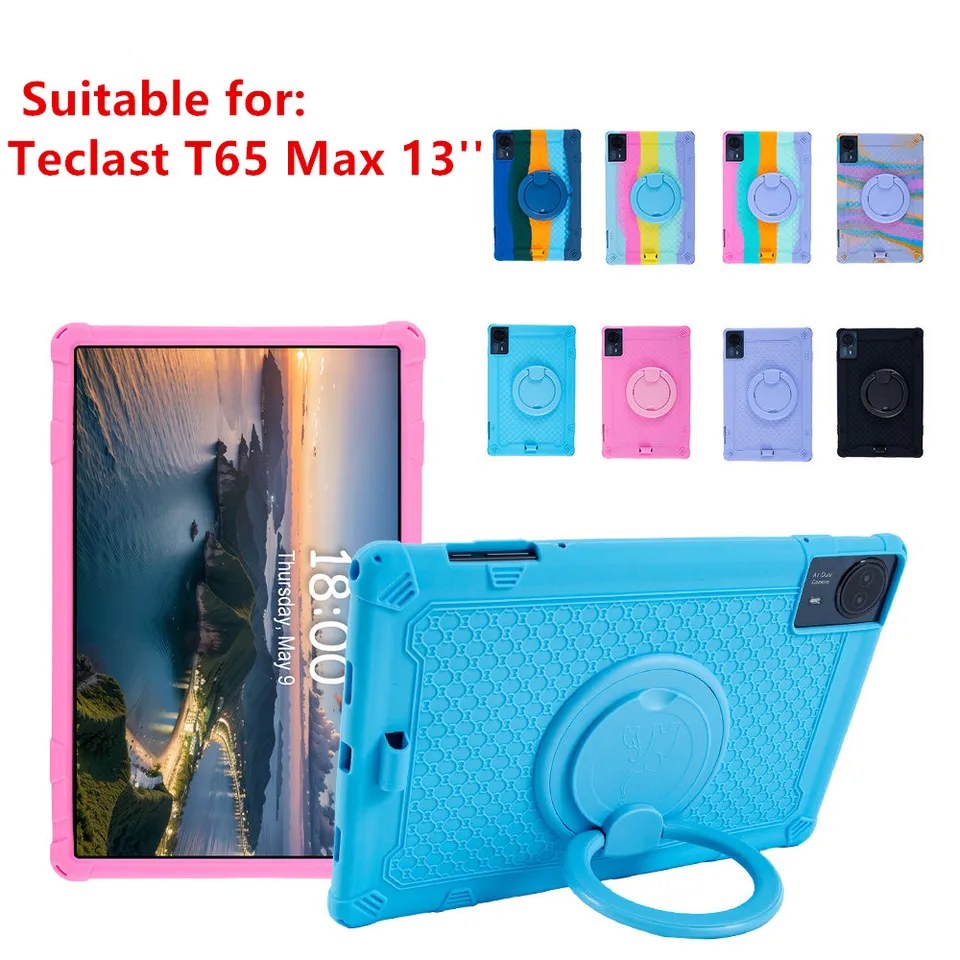 ソフトシリコンスタンドケース Teclast T65 最大 13 インチ 360 回転