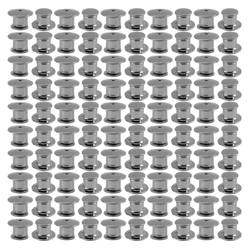 

AC23-100PCS Locking Pin Back Locking Pin Retainer Buckle Used For Locking The Back Of Metal Pin Of Brooch Enamel Lapel Pin