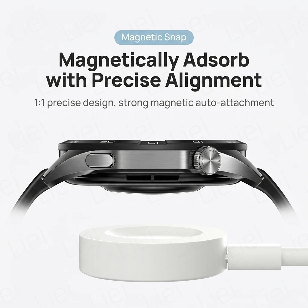    Pengisi Daya Magnetik untuk Huawei Watch, untuk Huawei GT6, GT5, GT4, GT3 Pro, Cyber Runner, GT 2022, Watch 5 4 3 Ultimate Buds