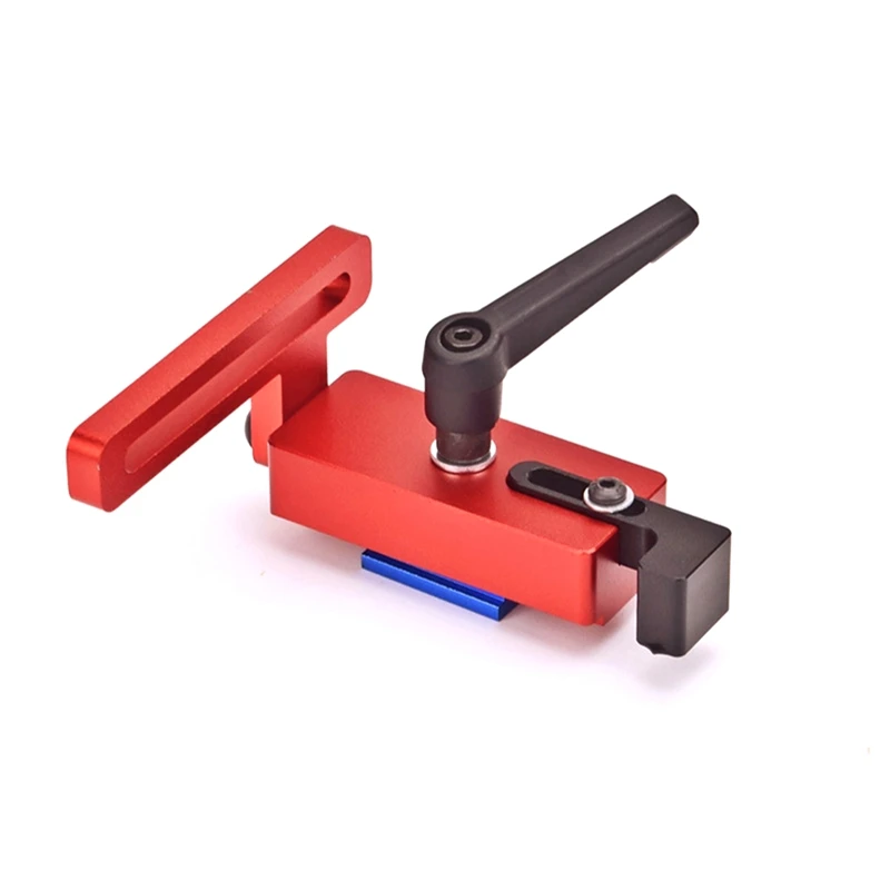 1 قطعة الوجه الجدول الداعم الشريحة السكك الحديدية وقف T-السكك الحديدية النجارة DIY أداة الأحمر والأزرق والأسود