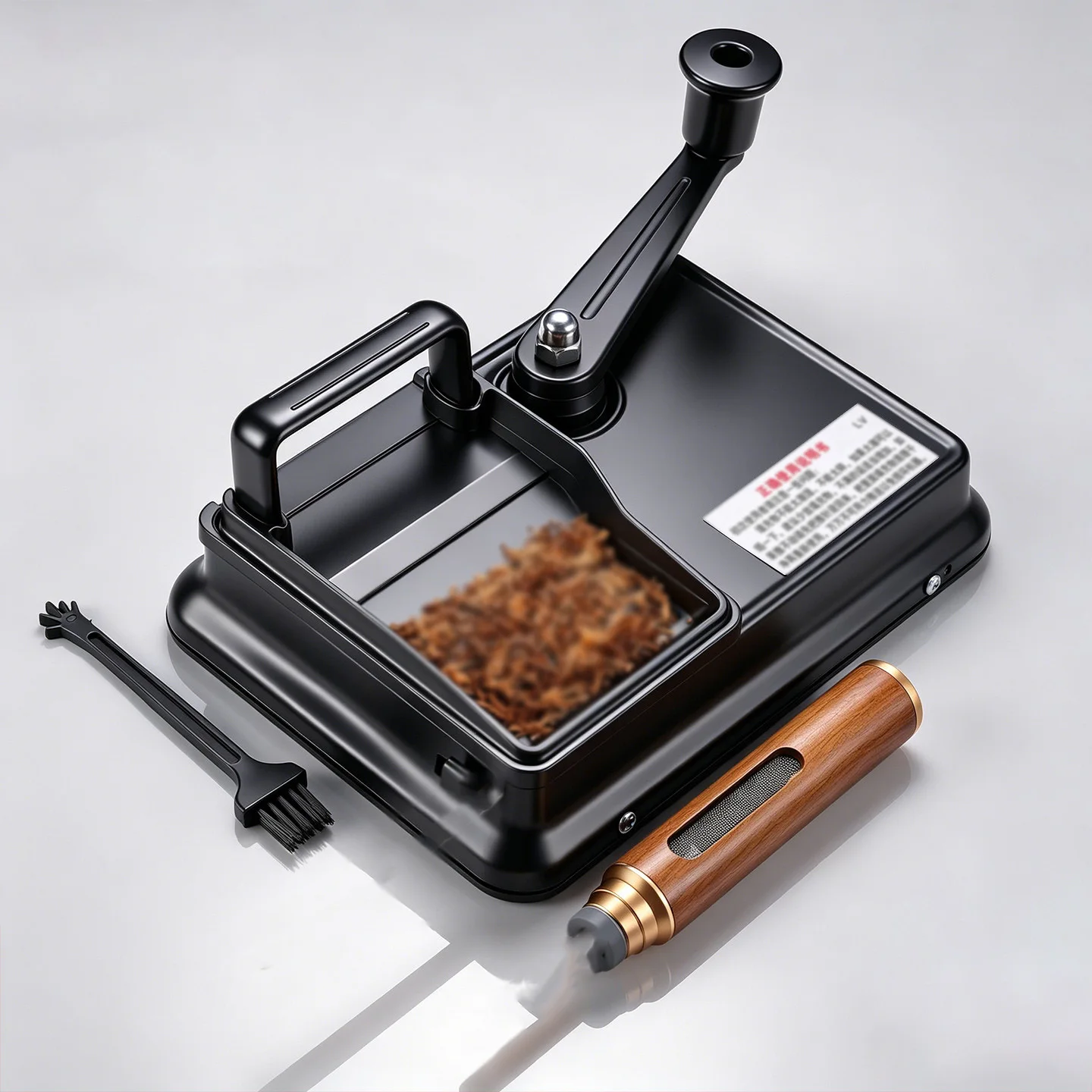 Máquina Manual para Llenar Cigarrillos con Doble Riel Ajustable, Inyector de Tubos para Accesorios de Fumador, Herramien