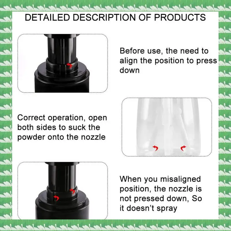 ONCE 180Ml Hair Salon Hairdressing Sprayer Bottle Portable Powder Bottle Powder Dispenser Plastic Sprayer Bottle
