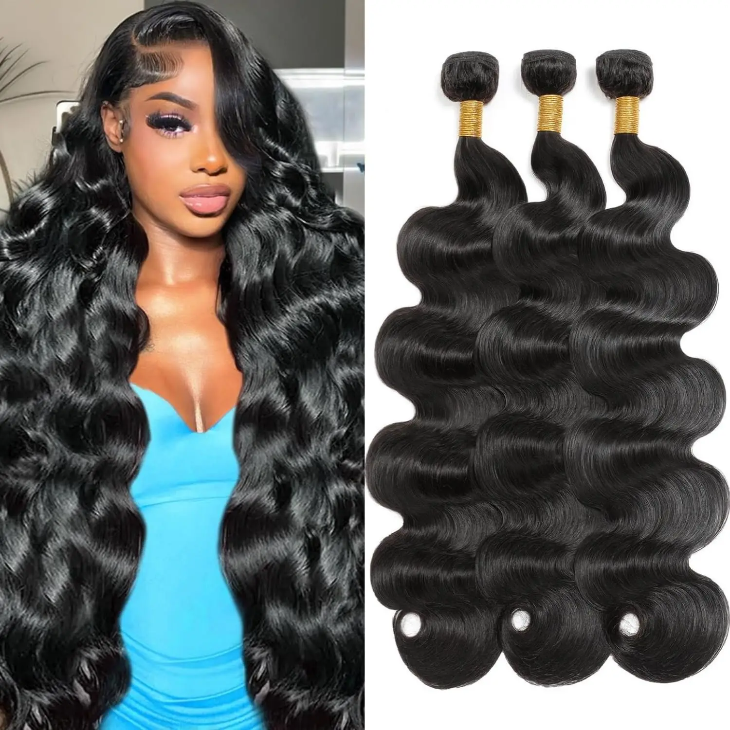 

20 30 Inch Raw Virgin Unprocessed 3 4 Bundle Loose Body Wave Bundles Human Hair Raw Hair Bundles Extensions Brazilian Natural Black