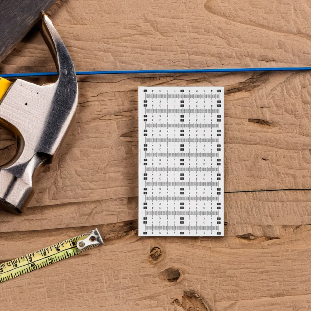 2Set Stick Ruler Adhesive Measuring Tape Self Adhesive Scale Ruler for Woodworking Workbench Drafting Table Tape Measure