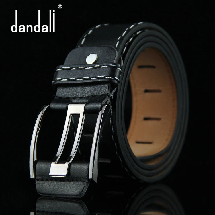 

New Casual Men's Belt High Quality Wide Needle Retro Waistband Men's Double Thread Needle Buckle Design