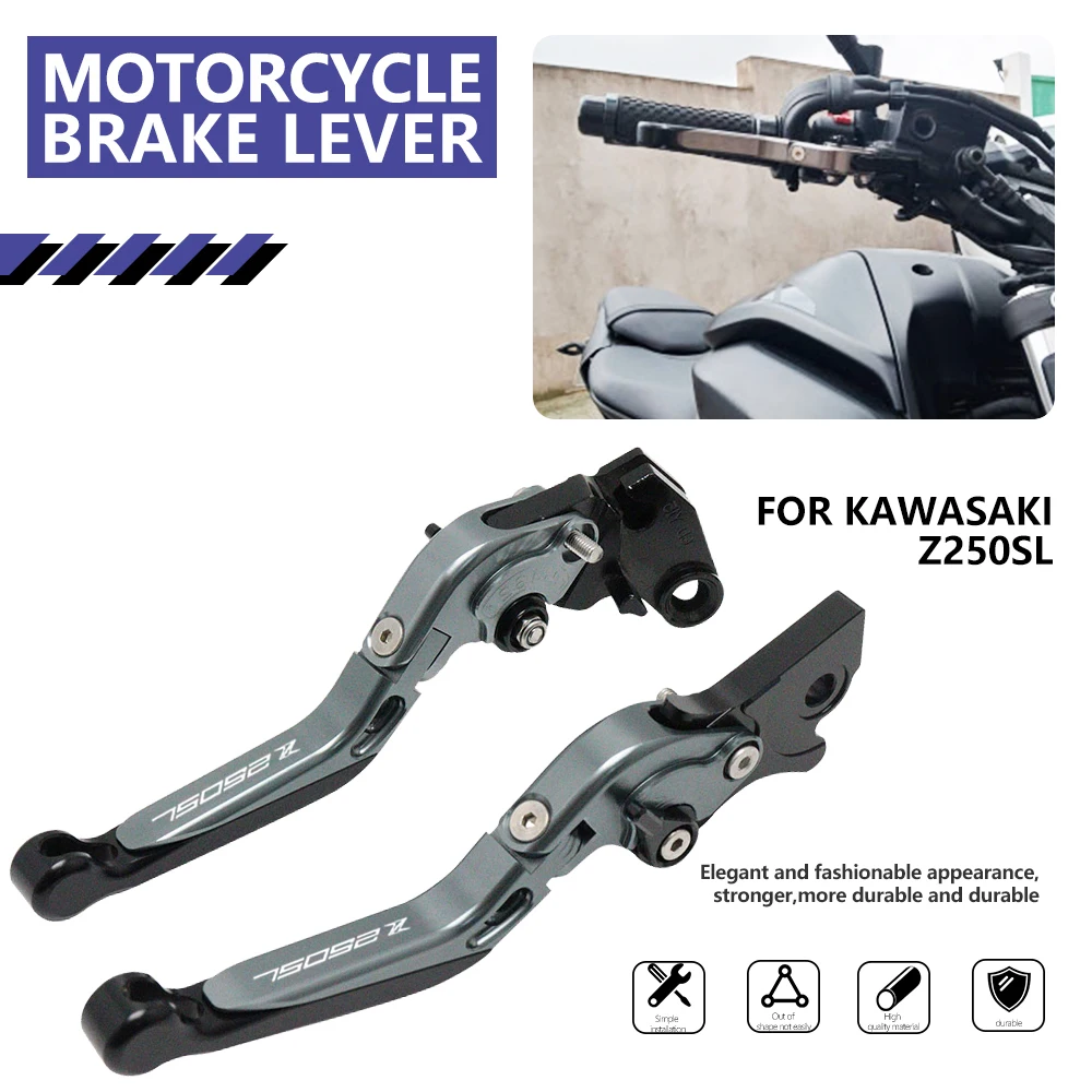 

For Kawasaki Z250SL 2016 2017 Short Brake Handle Levers Motorcycle Accessories Extendable Folding Clutch Lever