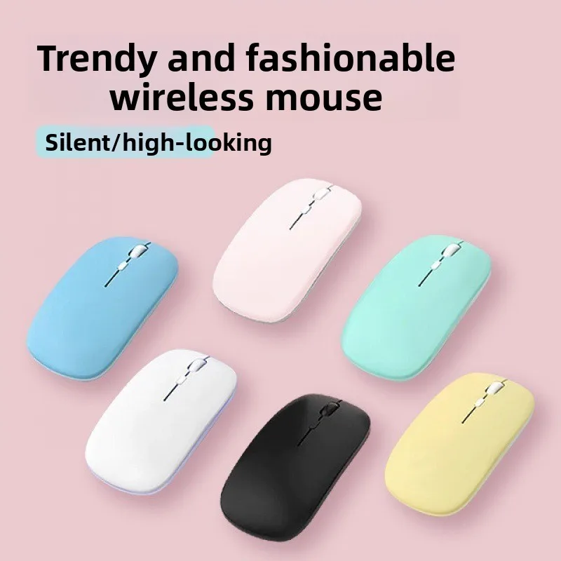 ماوس لاسلكي متوافق مع تقنية البلوتوث، فأرة كمبيوتر مريحة محمولة لأجهزة الكمبيوتر المحمول والآيباد والكمبيوتر اللوحي والهواتف المحمولة والمكتب وماوس الألعاب