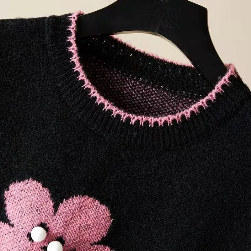 Flower Knitted Vest for Women 2024 Spring and Autumn New Collection Sleeveless Tank Top Loose Sweater Winter Base Sweater