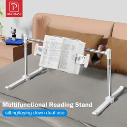 Oatsbasf soporte ajustable para tableta, soporte de lectura para iPad, estante de cama para teléfono perezoso, estante de libros de combinación multifuncional