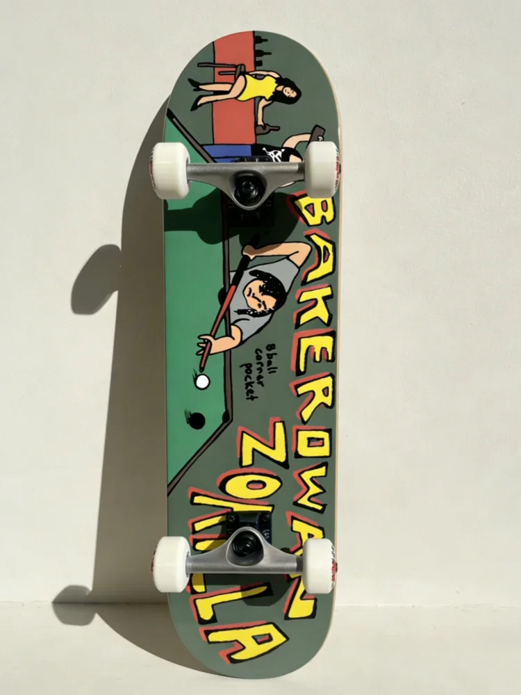 

Скейтборд Baker 8 дюймов для взрослых, полный комплект, дека из клена с двойным конкейвом, для стрит-скейтинга, лонгборд в сборе