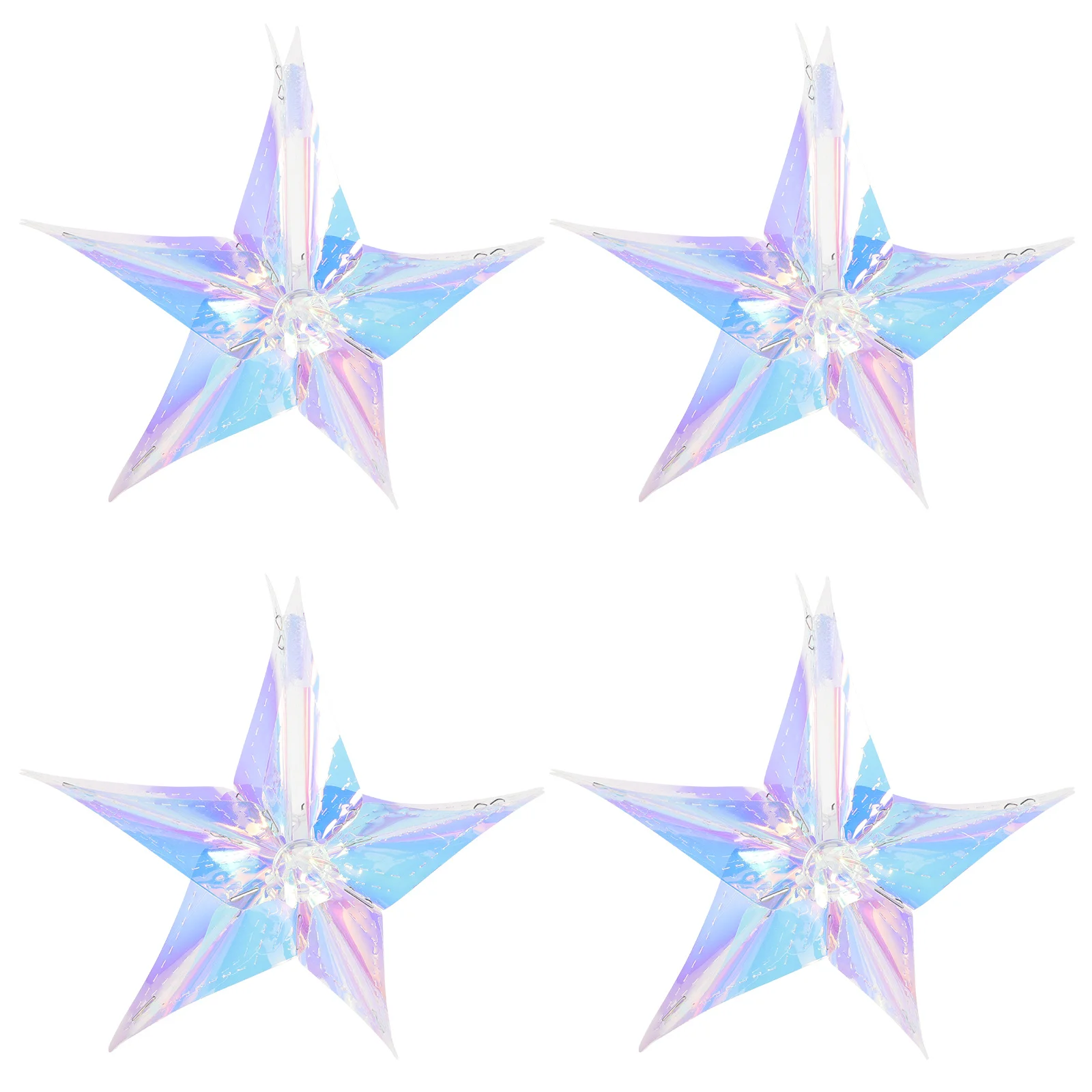 

4pcs Stars 15CM Neon Color Star Decoration for Bedroom Star Decoration Wall Photo Prop Farmhouse Party Supplies