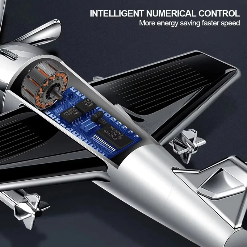 Car interior accessories solar airplane model center console decoration air freshener