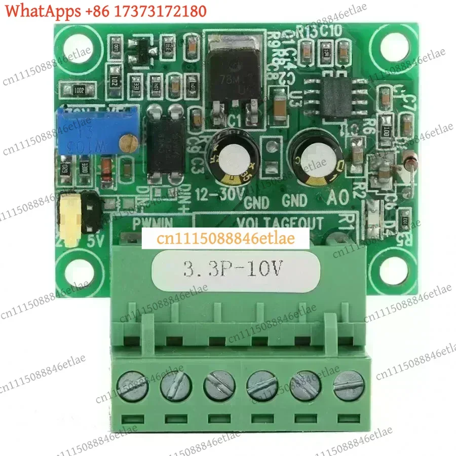 Analog Voltage to PWM Signal Converter 0-5V 0-10V Input to 0-100% Duty Cycle 2KHZ-20KHZ Module