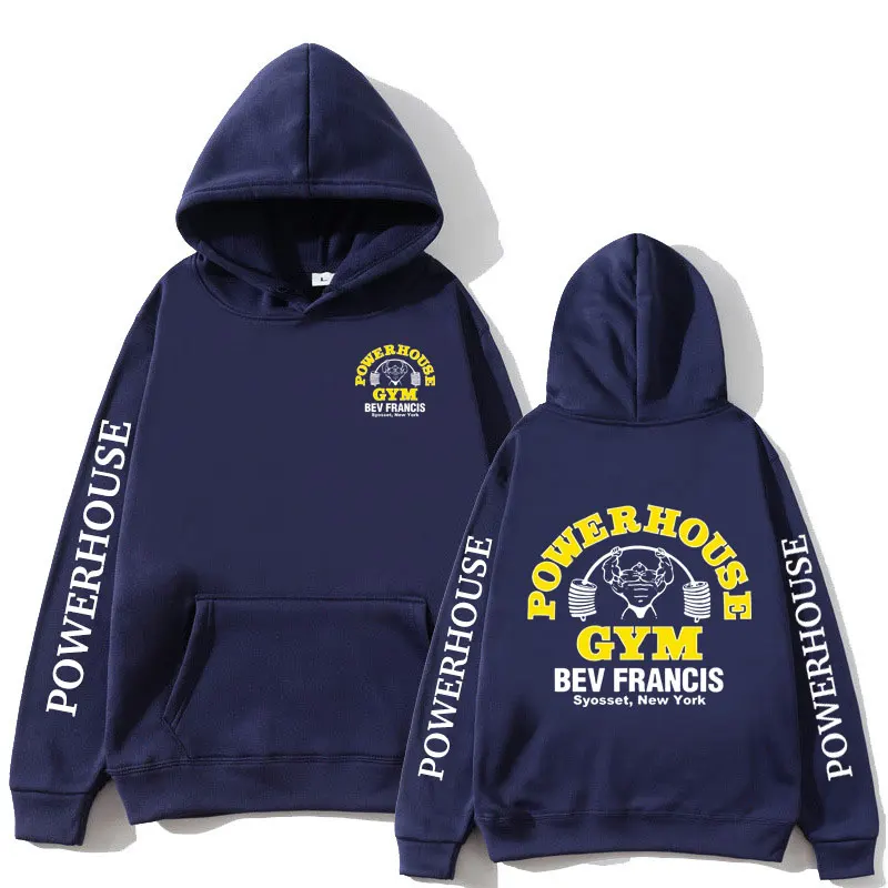 Funny Powerhouse Gym Hoodie Harajuku Men\'s Oversized Long Sleeve Sweatshirt Geek Fitness Hoody Tracksuit Gothic Streetwear Tops