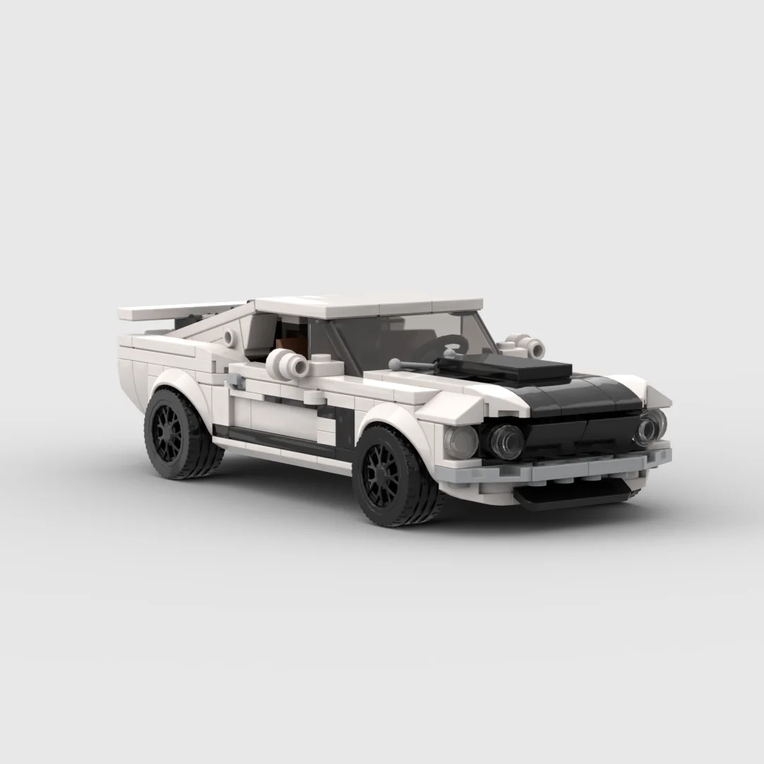 

MOC 330pcs 1969 BOSS Classic Muscle Racing Car Bricks Building Blocks Model Speed Series Assembly Toy Gift