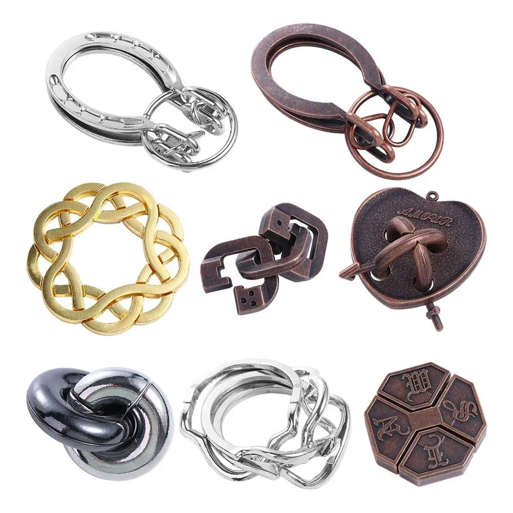 Game Blocks  Intelligence Game Educational Luban Lock Puzzle  Puzzles Game Metal Wire Puzzle Metal Brain Teaser Toys