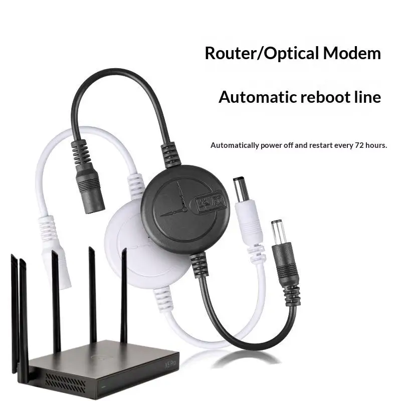 

New 1Pcs WiFi Reset Router Timing Restart Module Timing Automatic Power Off Reset Restart Control Line 5V-15V Router Rebooter